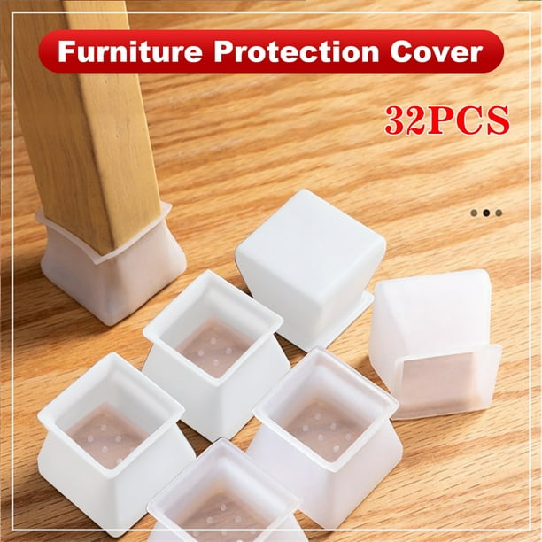 Chair Leg Floor Protector Furniture Table Feet Cover Silicone Cap Pads Caps